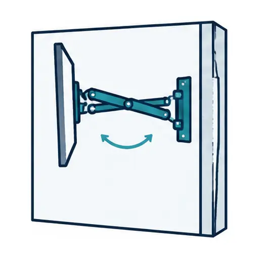 Schematic: Full-motion (articulating) mount