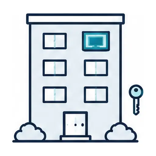 Schematic icon: Apartment TV Mounting