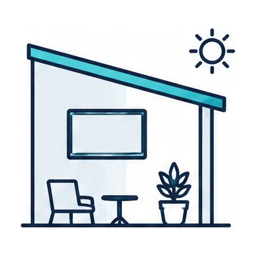 Schematic icon: Outdoor Patio TV Mounting